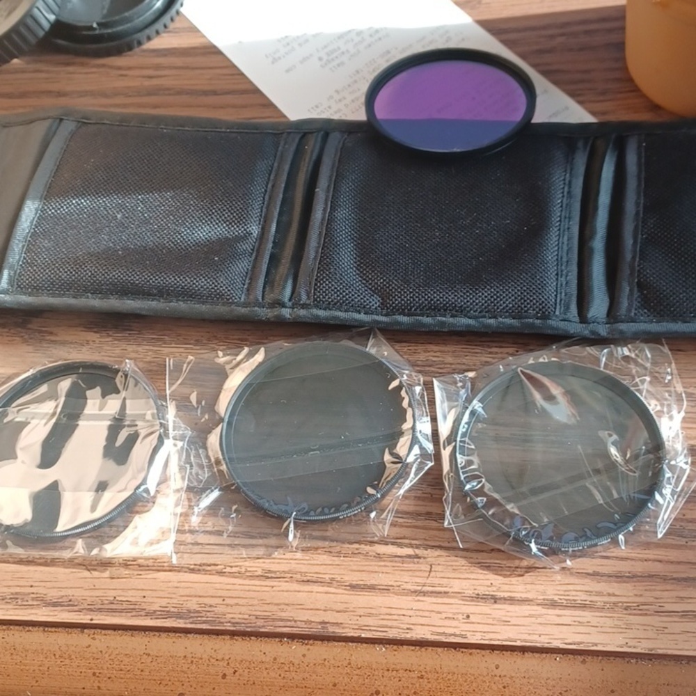 Vintage Vivitar Polarizing Filters - ND2, ND4, ND8, 58mm, set of 3 in case